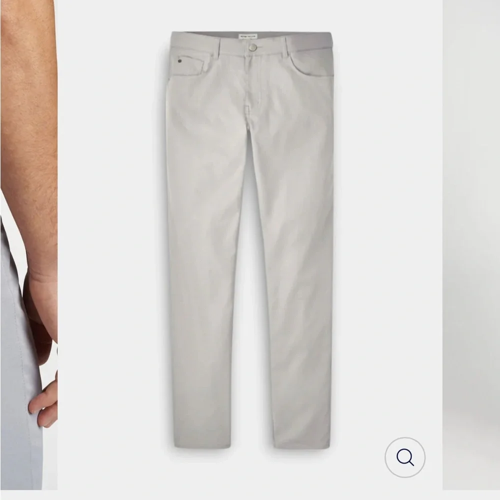 Peter Millar eb66 Performance Five Pocket Pant in Grey Gale Color - Picture 4 of 10